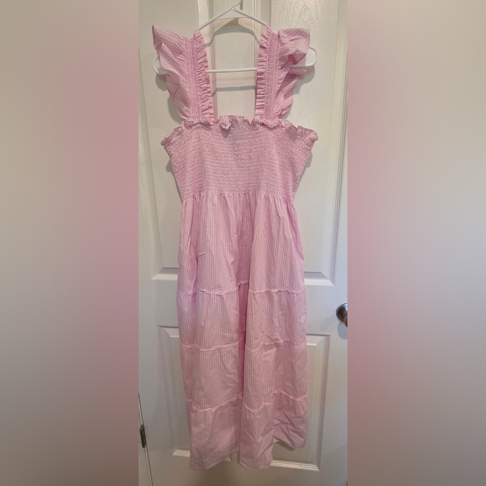 Hill House Home Pink Gingham Ellie Dress